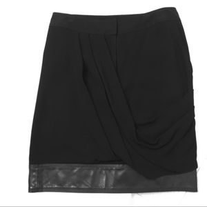 Alexander Wang Black Untucked Drape Skirt
